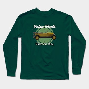 Vintage Wheels - Citroën B14 Long Sleeve T-Shirt